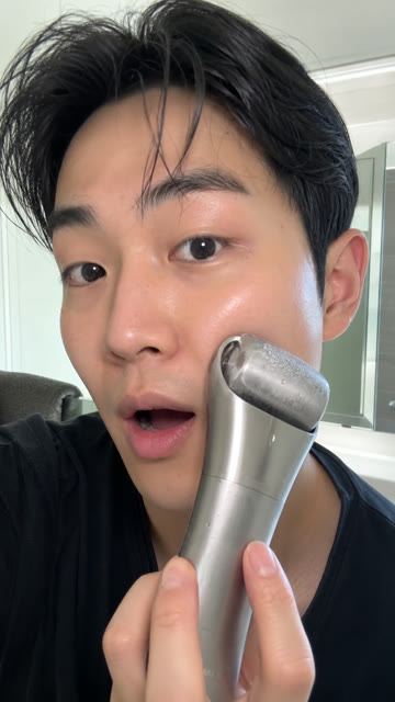 面部冰滚仪真人演示